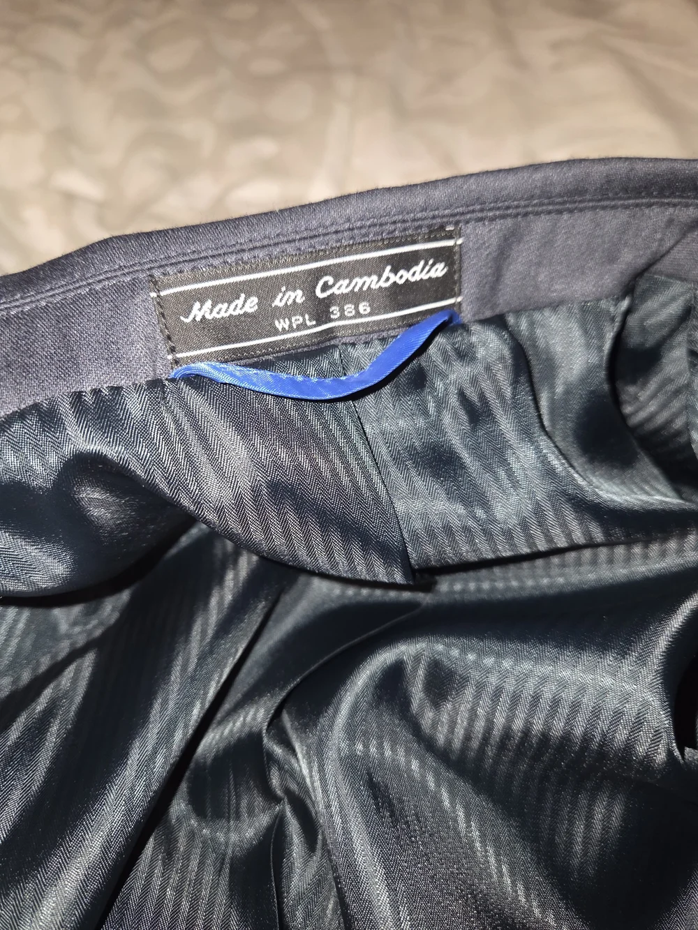 Madison Slim Fit Men's Blue-Gray Slate Suit Jacket 40L Pants 34x32
